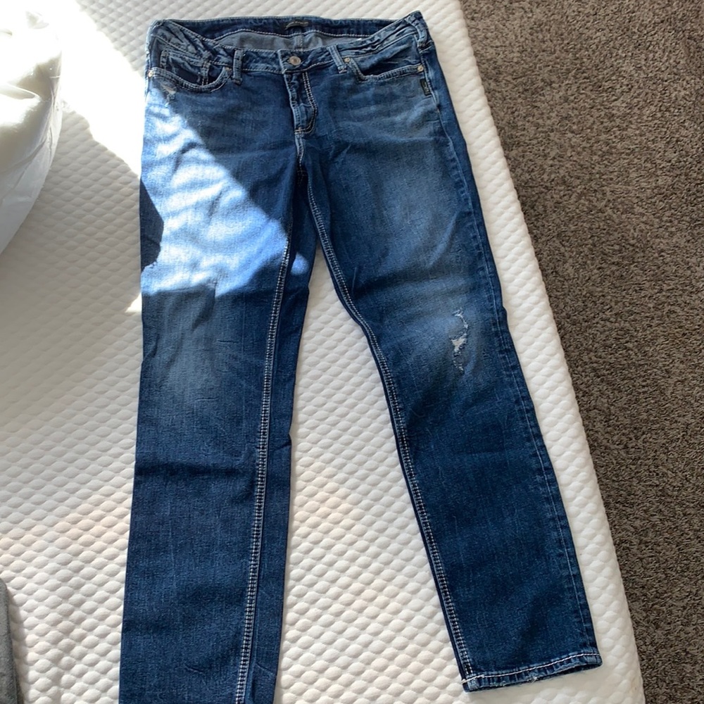 Silver Jeans plus straight leg Elyse